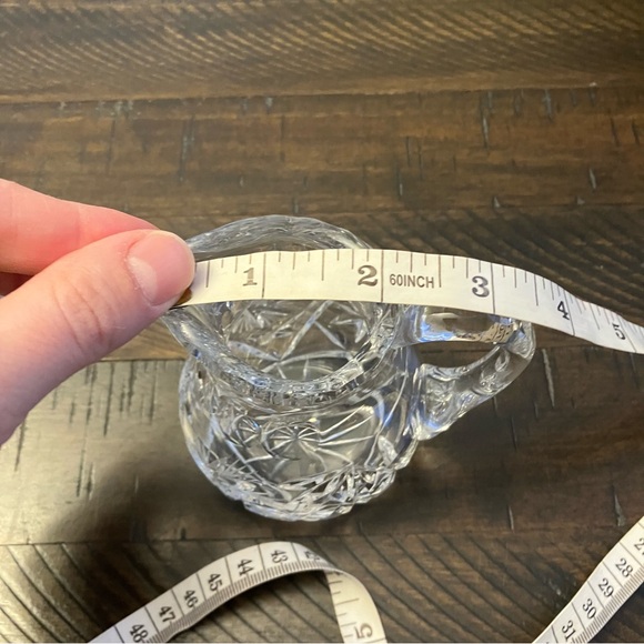 Handcut Heavy Crystal Creamer - Picture 7 of 8